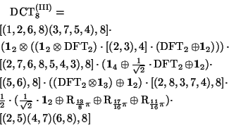 fast algorithm DCT, type III